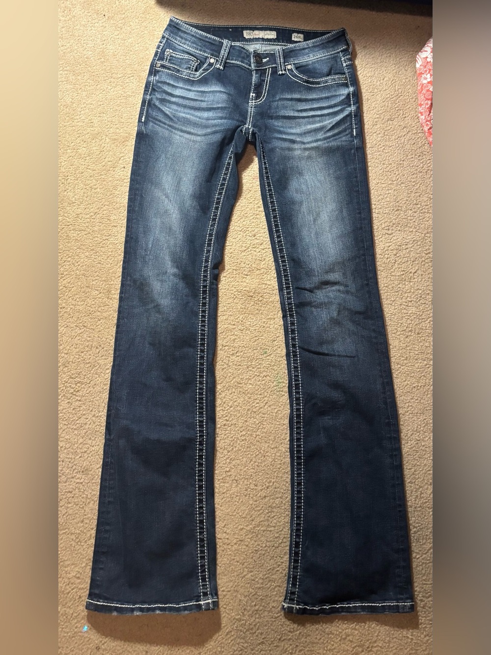 BKE Women's Dark Blue Flare Jeans